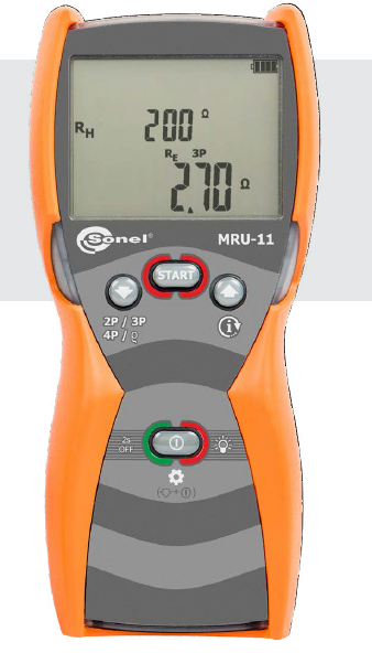 Máy đo điện trở đất và điện trở suất của đất Sonel MRU 11